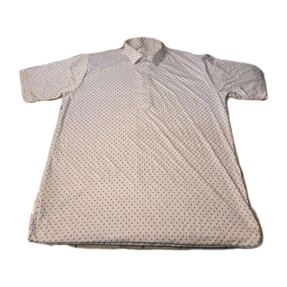 Collars & Co 3XL Dress Collar Polo Shirt White Pebble Shark Tank Golf NWOT - Picture 2 of 8
